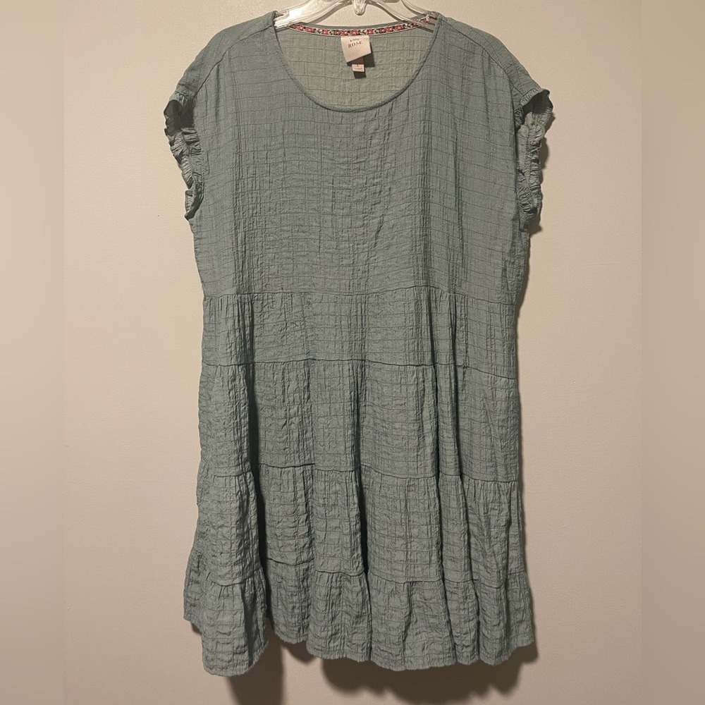 Knox Rose Women’s Sleeveless Tiered Dress Sz L